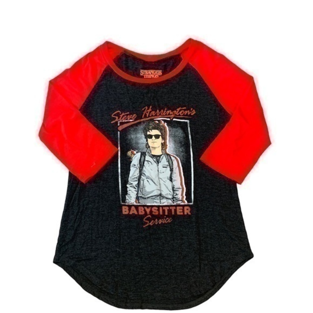 3/$25 Stranger Things Netflix Steve Harrington Babysitter Tee Shirt sz Medium